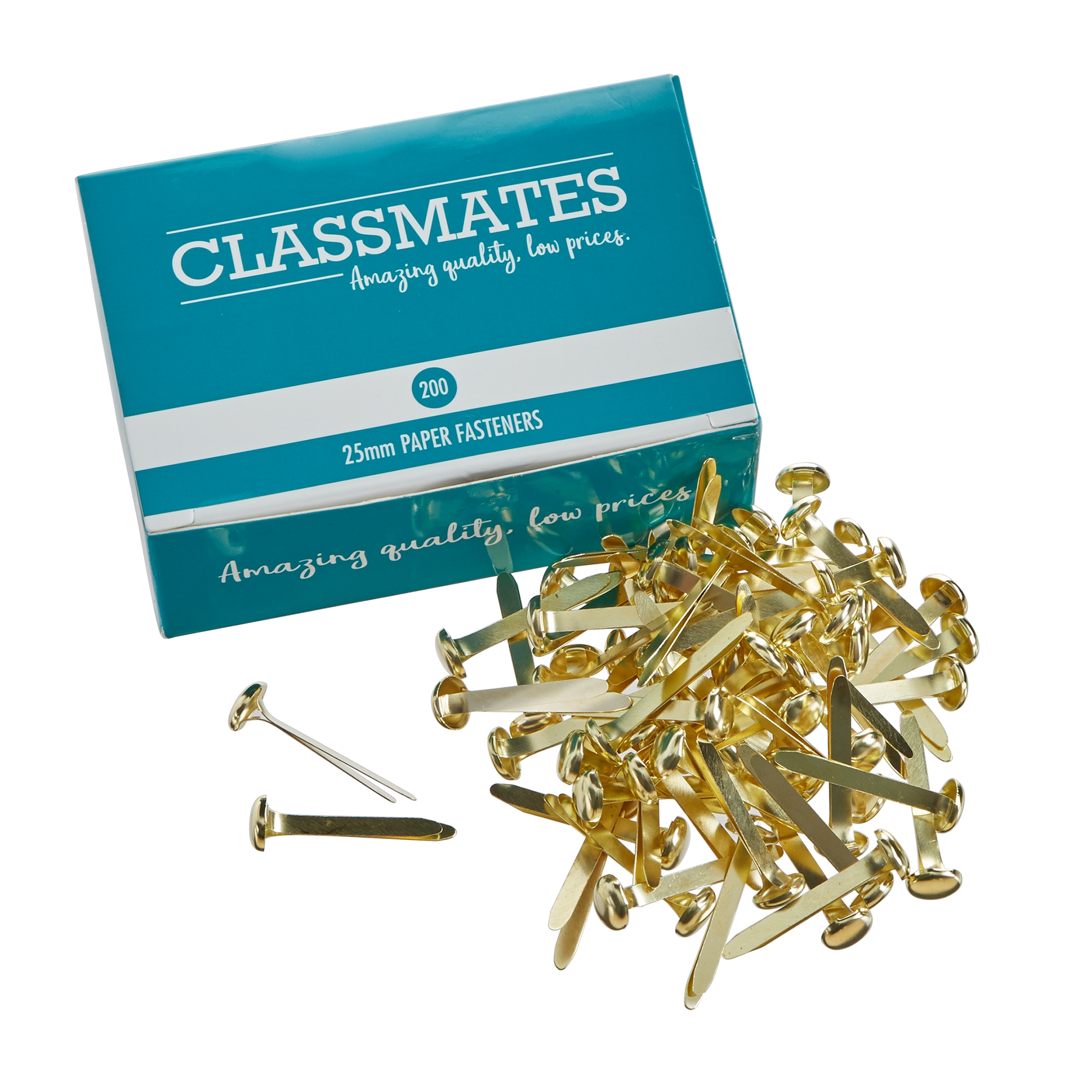 Classmates Paper Fasteners 25mm - Pack of 200